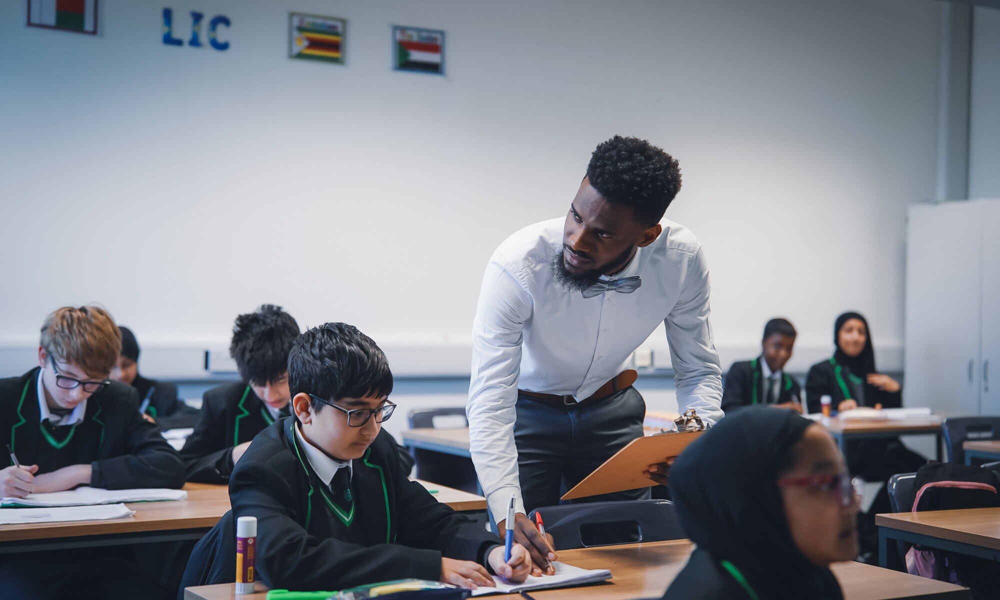 The Stockwood Park Academy Teacher assisting student